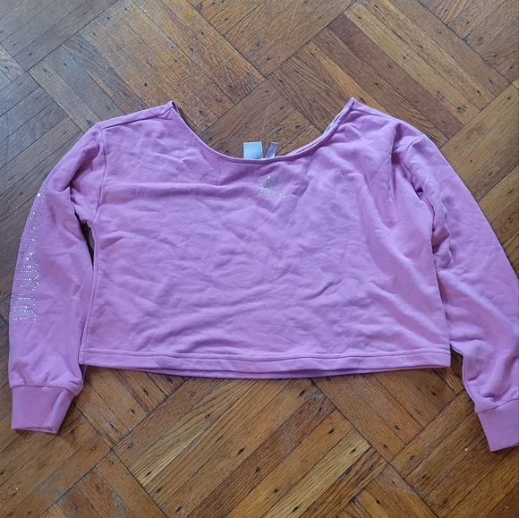 Adidas Cropped Rhinestone Sweatshirt - Picture 3 of 3